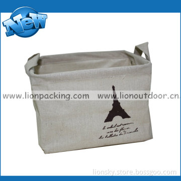 Linen Flax Film Plastic Pouch Sundries Bag